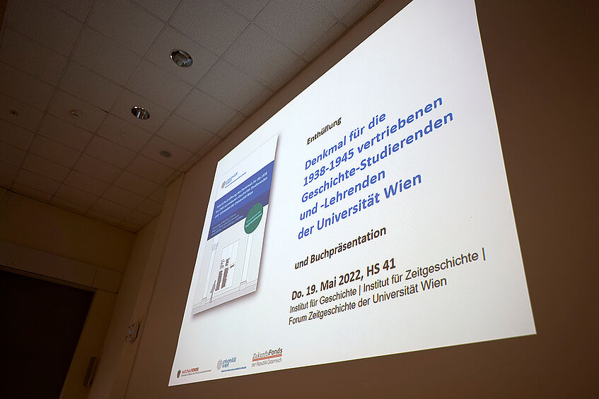 2022-05-19 Buchpräsentation und Denkmalsenthüllung, Foto Markus Korenjak (c) Uni Wien